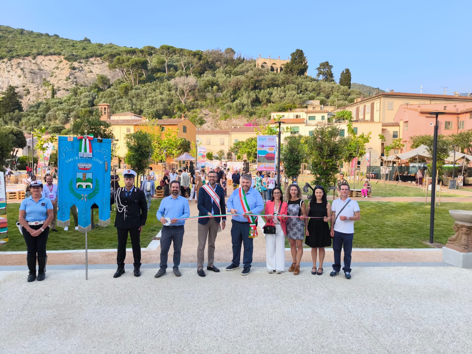 INAUGURAZIONE DEL NUOVO “PARTERRE” DI SAN GIULIANO TERME E “BAGNI DI VINO”
